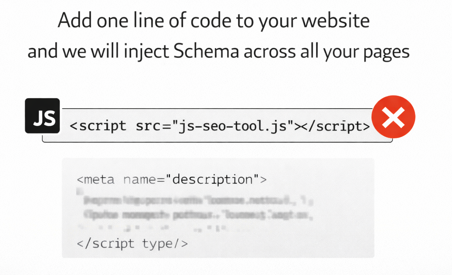 The problem with JavaScript snippets for AEO: Client-side injection vs server-side HTML